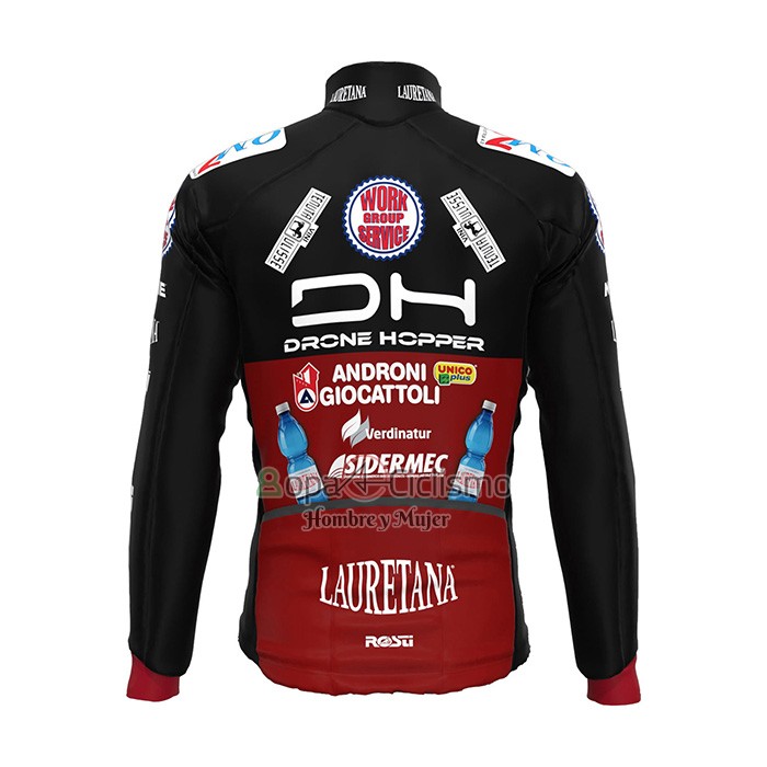 Androni Giocattoli Ropa Ciclismo Culotte Largo 2022 Hombre Mangas Largas Negro Rojo